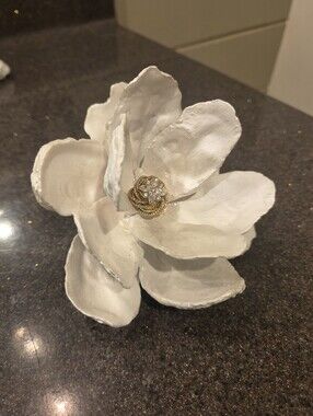 Handcrafted Oyster Shell Magnolia Flower